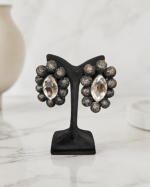 Moonlight Halo Crystal Earrings - Handmade Papier Mache Earrings - Image 7