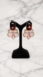 Orchid Flower Earrings – Lightweight Papier-Mâché - Image 4