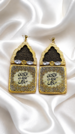 Saadi Poetry Earrings – Handmade Persian Art - Image 2