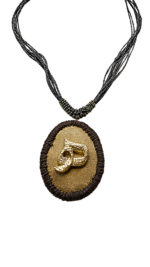 Hich Mixed Media Handmade Statement Necklace