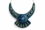 The Sun Necklace, handmade, paper mache, wearable jewelry