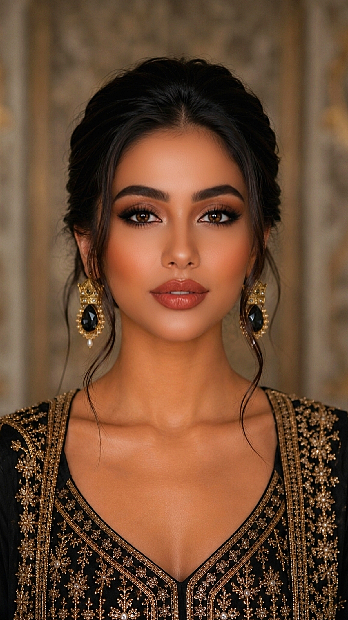 Royal Crown Earrings – Lightweight Persian Art - Image 10