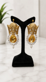Royal Crown Earrings – Lightweight Persian Art - Image 7