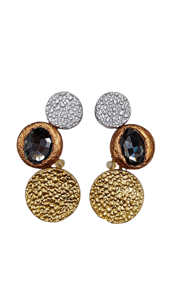 Night Alchemy – Handmade Crystal Statement Earrings