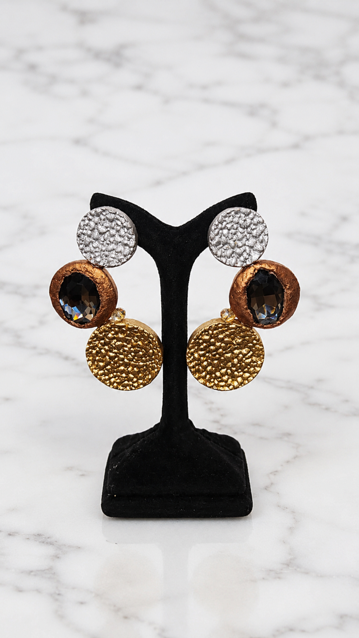 Night Alchemy – Handmade Crystal Statement Earrings - Image 4