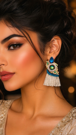 Risha Earrings – Persian Papier-Mâché Heritage - Image 2