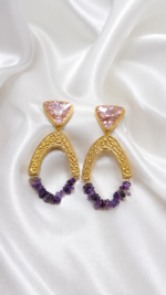 Arghavan Jewel Earrings – Contemporary Persian Art - Image 3