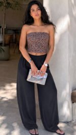 YAZD – Handwoven Persian Silk Termeh Crop Top - Image 2