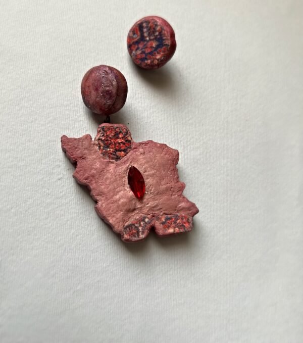 Iran Map Earrings Ancient Heritage and Artistry