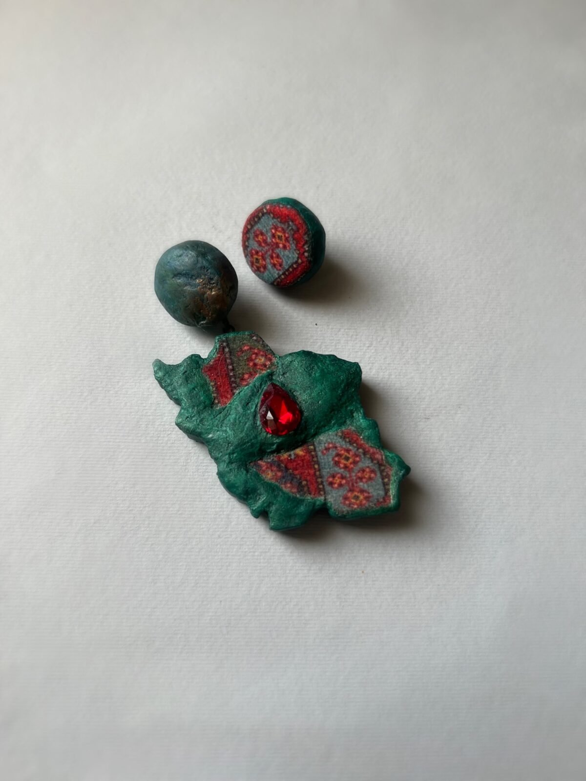 Iran Map Earrings Ancient Heritage and Artistry - Image 1
