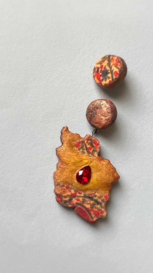 Iran Map Earrings Ancient Heritage and Artistry