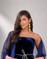 Tanin | Handmade Gold Papier-Mâché Statement Earrings - Image 2